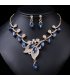 SET678 - Retro Crystal Gemstone Necklace Set